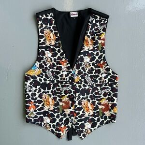 Colorful The Flintstones AOP cartoon vest size S